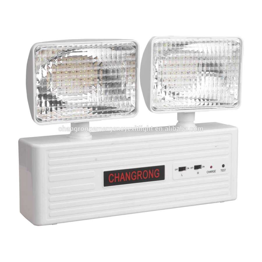 3 Years Warranty Led Two Heads Exit Sign led Rechargeable Firefighting Emergency Light